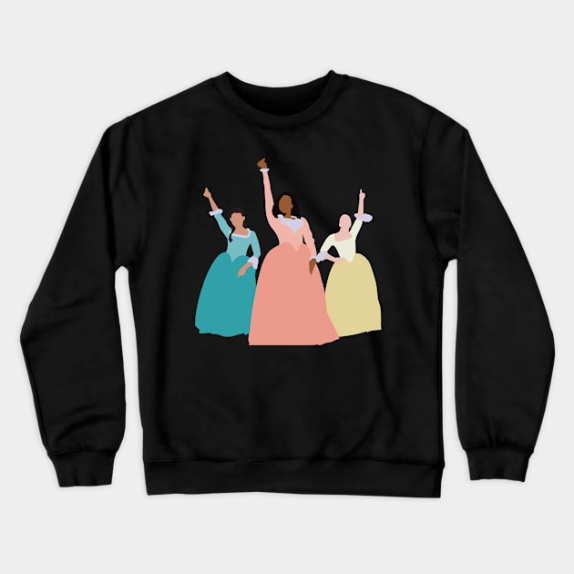 Schuyler Sisters Crewneck Sweatshirt by DreamPassion